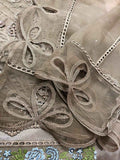 Organza 3 Pc Suit Embroidered