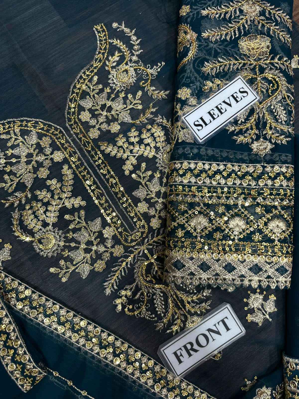 Asim Jofa- Chiffon Ensemble with Elegant Zari & Sequence Work