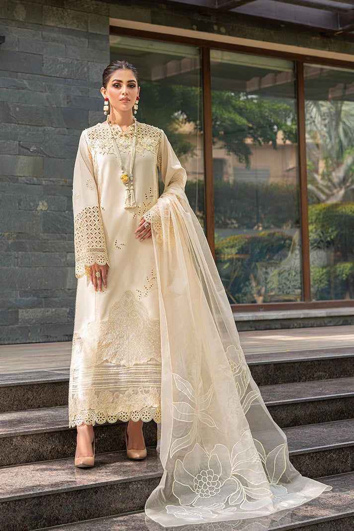 Valentina Creme-24 | Luxury Unstitched Collection