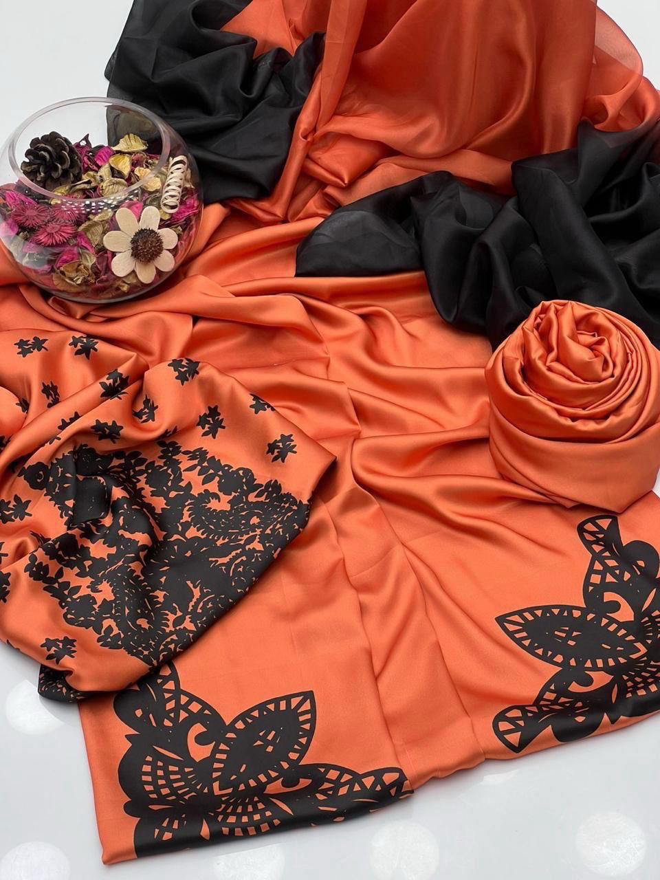 Lulusar Digital Printed 3-Piece Silk Suit ( Design 47)