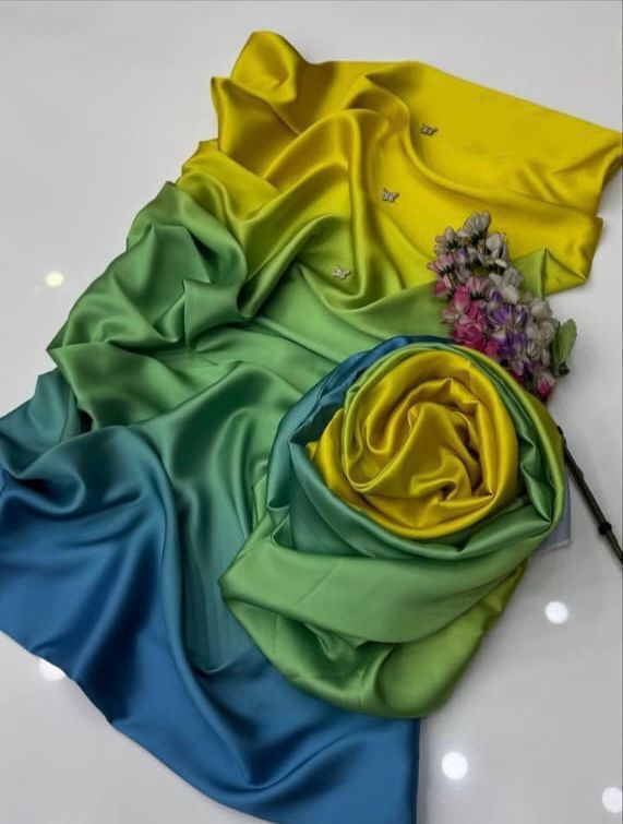 Lulusar Digital Printed 3-Piece Silk Suit ( Design 50)