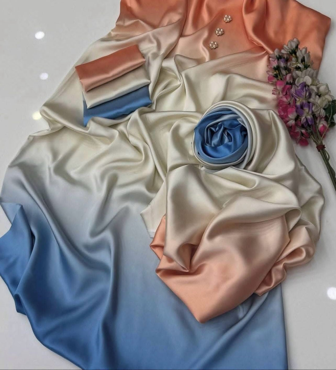 Lulusar Digital Printed 3-Piece Silk Suit ( Design 59)