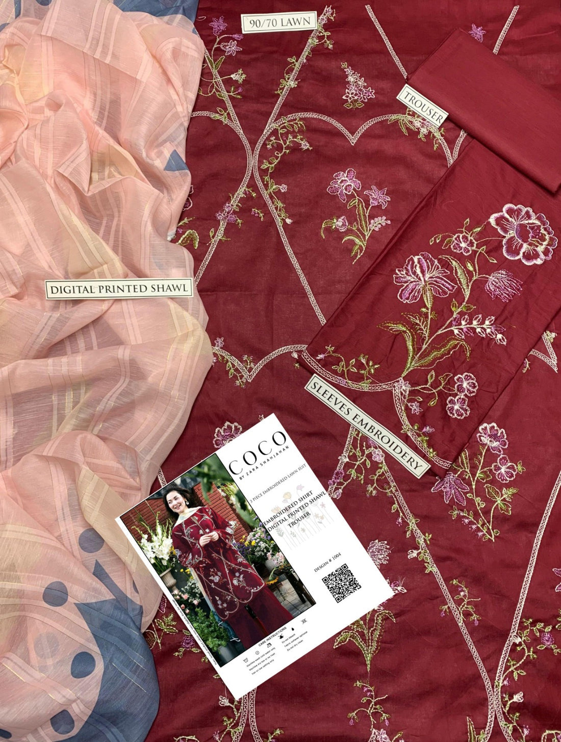 SUMMER COLLECTION - Lawn 3PC Embroidered